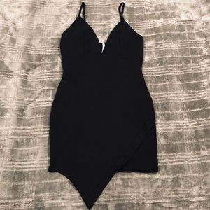 Black mini dress